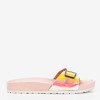 Pink flip-flops with holographic finish Sabia - Footwear 1