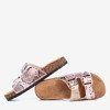 Pink snake slippers with clasps Summer Snake - Footwear
