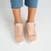 Pink sneakers decorated with pearls Palivia - Footwear 1