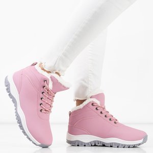 Pink women's insulated snow boots Keren - Footwear