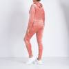 Pink women's tracksuit set with the inscription - Clothing