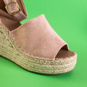 Powdered women's wedge sandals Budwa - Footwear