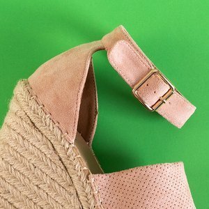 Powdered women's wedge sandals Budwa - Footwear