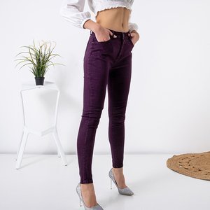 Purple Women's Material Tube Pants - Clothing