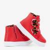 Red children's sports sneakers with bows Pantloye - Footwear