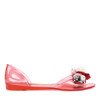Red melissa with decorative Rupert flowers - Footwear