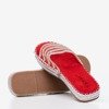 Red transparent slippers with cubic zirconia Noumeia - Footwear