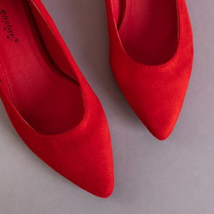 Red women's pumps Naliza- Footwear