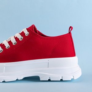 Red women's sports shoes Weneri - Footwear