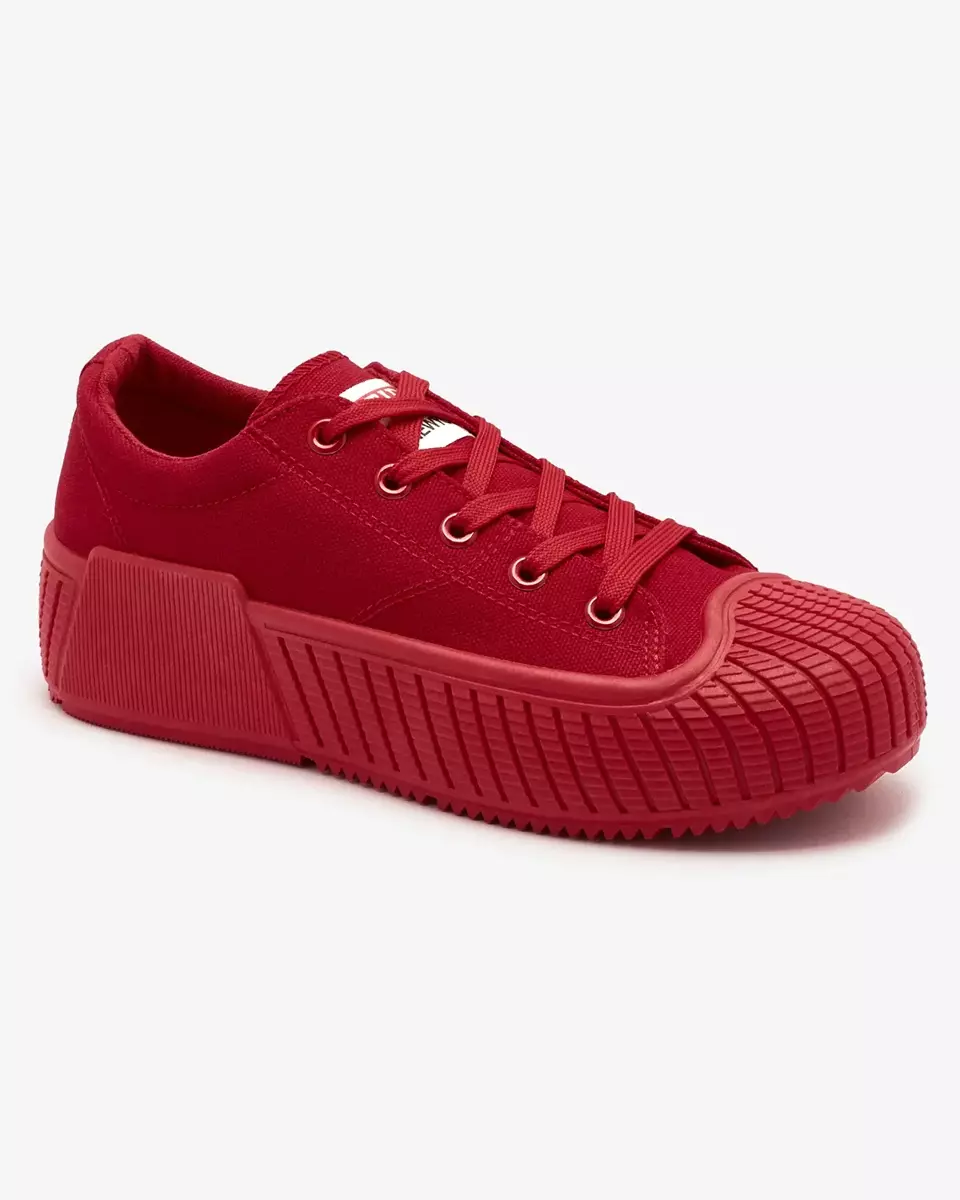 Royalfashion Red Brigera platform sports sneakers