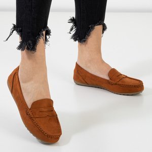 Selbika light brown women's moccasins - shoes