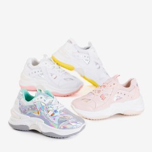 Silver trainers with holographic inserts Etana - Footwear