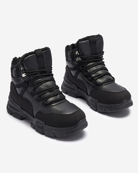 Sneakers black with Panino insulation - Footwear