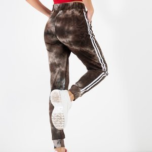 Sweatpants with khaki stripes - Clothing