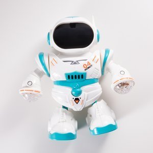 White and green interactive dancing robot - Toy