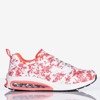 White and pink Thalassa women's sports shoes - Footwear
