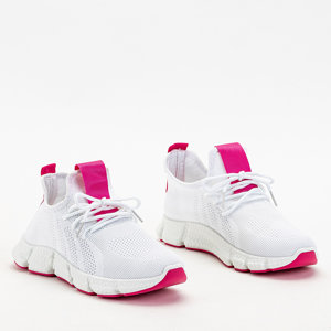 White and pink women's sports shoes Baym - Footwear