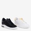 White and yellow sports sneakers with a hidden wedge Cefina - Footwear
