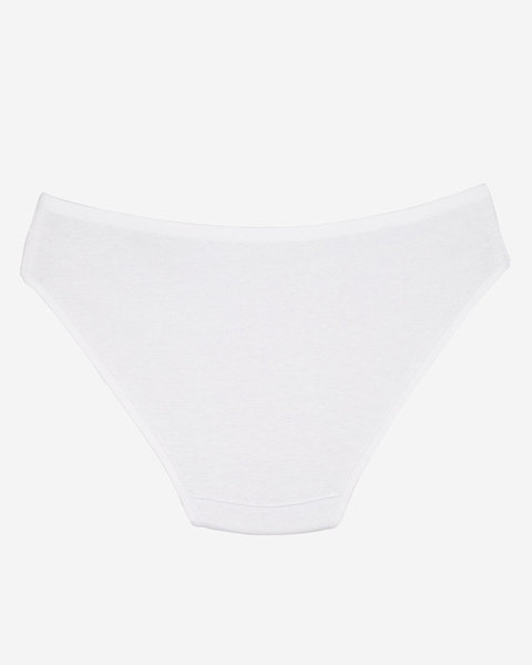 White cotton women's briefs, briefs - Underwear