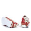 White espadrilles with floral Rosalind print - Footwear 1