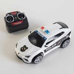 White police remote-controlled car - Toy