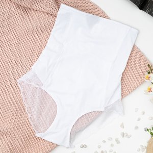 White shaping lace briefs - Underwear