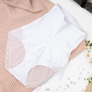 White shaping lace briefs - Underwear