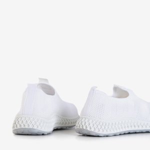 White slip on sports shoes Nandini - Footwear
