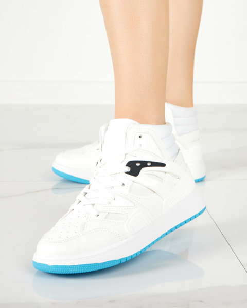White women's interesting high-top sports shoes Gisore - Footwear