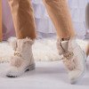 Wiscon beige boots with fur - Footwear