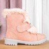 Wiscon pink boots with fur - Footwear