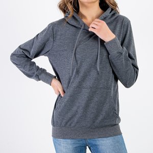 Women's Dark Gray Hoodie - Sweatshirt