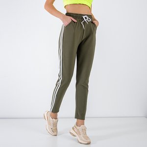 Women's Dark Green Sweatpants - Clothing