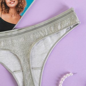 Women's Patterned Thongs 3 / pack - Underwear