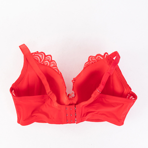 Women's Red Lace Bra - Underwear