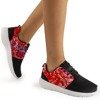 Women's black lace sports shoes from Denika - Footwear