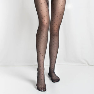 Women's black polka dot tights 20 DEN - Underwear
