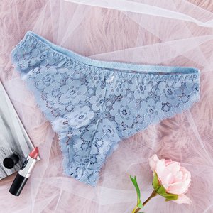 Women's blue lace brasilian - Underwear
