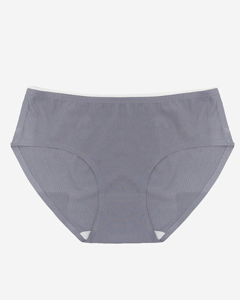 Women's dark gray seamless panties - Underwear
