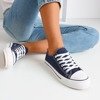 Women's navy blue Habena sneakers - Footwear