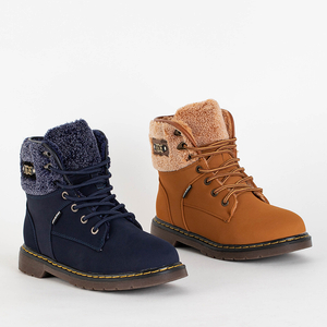 Women's navy blue Wenya insulated boots - Shoes