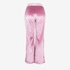 Women's pink straight pants - Trousers