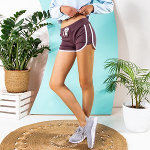 Women's purple sports shorts - Clothing