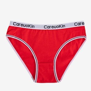 Women's red panties - Underwear