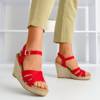 Women's red sandals Sirima - Footwear