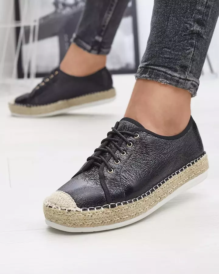 Women's silver lace-up sneakers Furmoni - Shoes