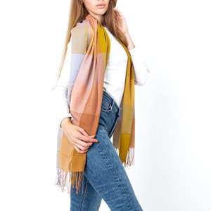 Women's sling in yellow check - Accessories