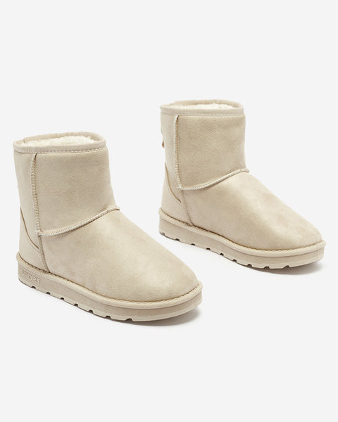Women's snow boots in beige Moleva - Footwear