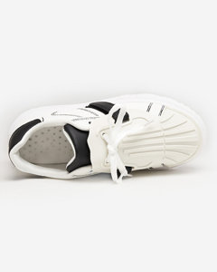 Women's sports black and white Skami sneakers - Footwear