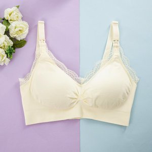 Women's white lace nursing bra - Underwear